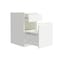 Hirsh 20 in. Deep Mobile File Cabinet 2 Drawer with XL Backpack Drawer, Letter Width, White 25033 - alternate 10